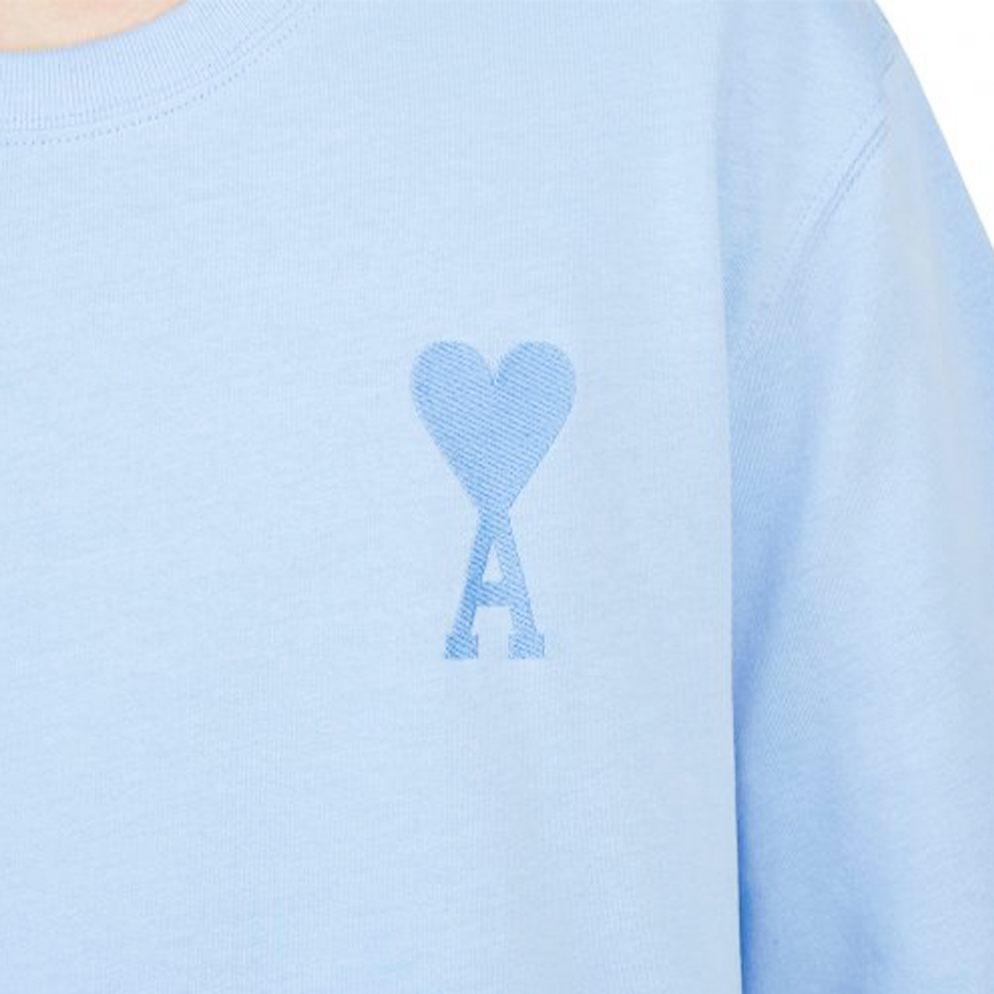 AMI PARIS Tonal De Coeur Tee Sky Blue (SS23)