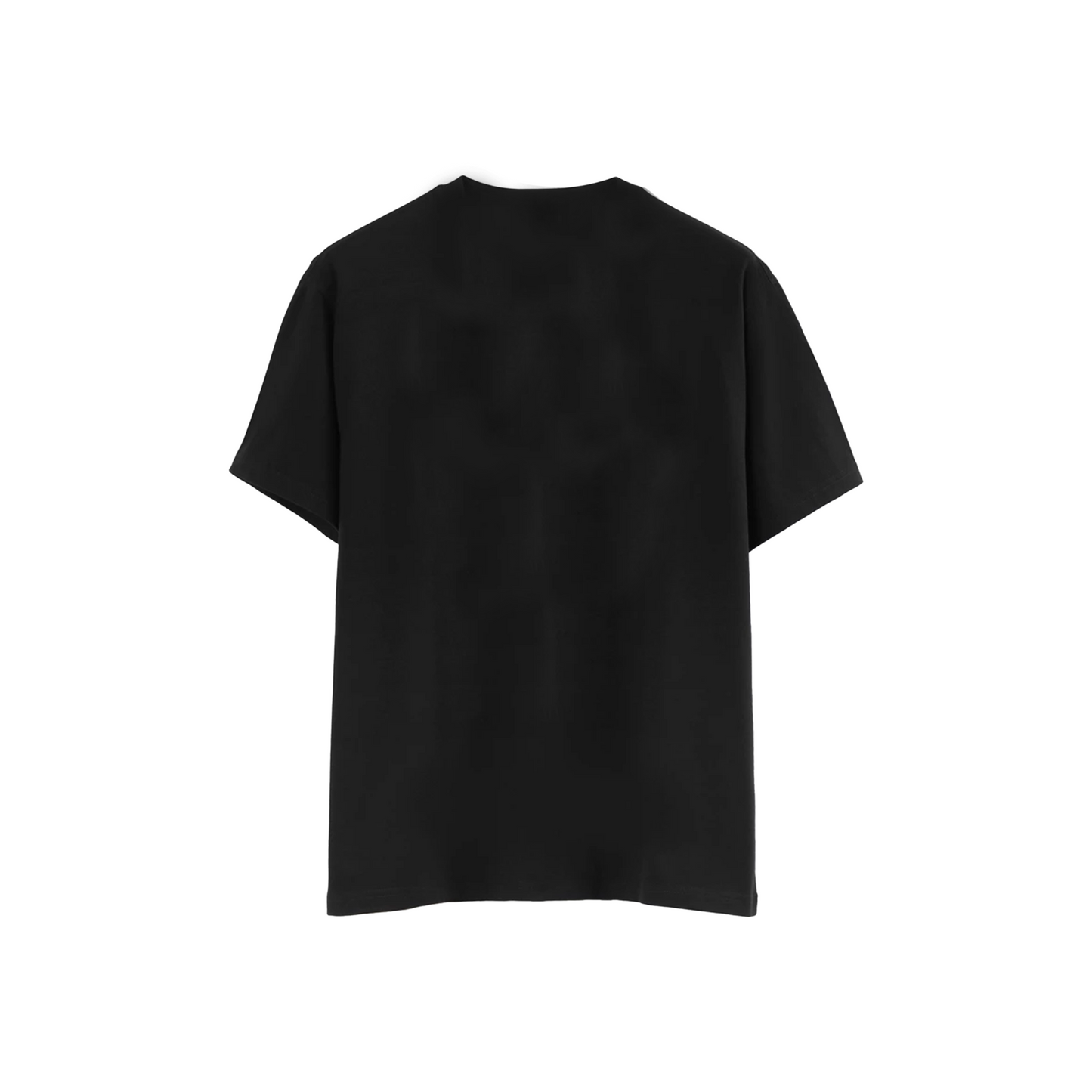 BURBERRY Embroidered EKD Cotton Tee Black