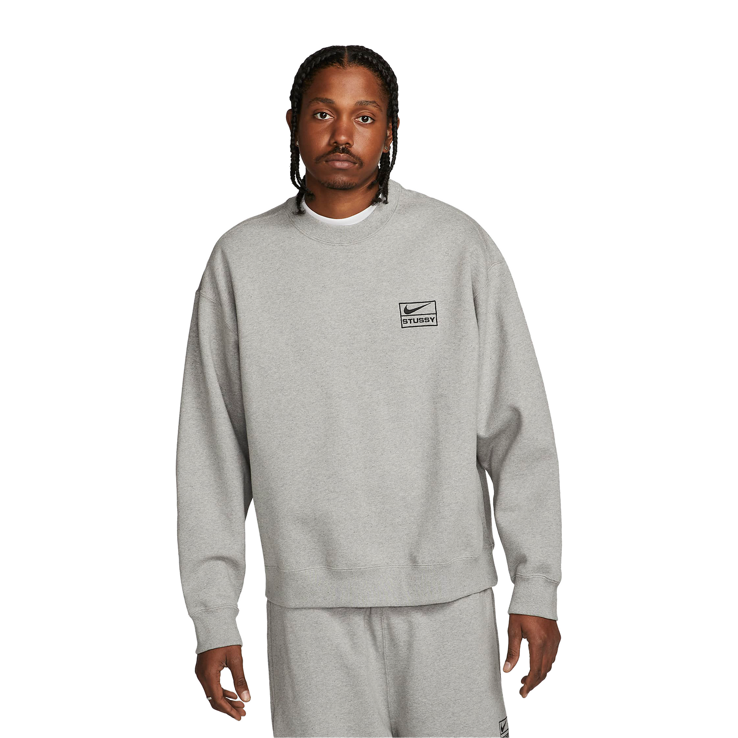 Nike x Stüssy Crew Fleece Grey (SS22)