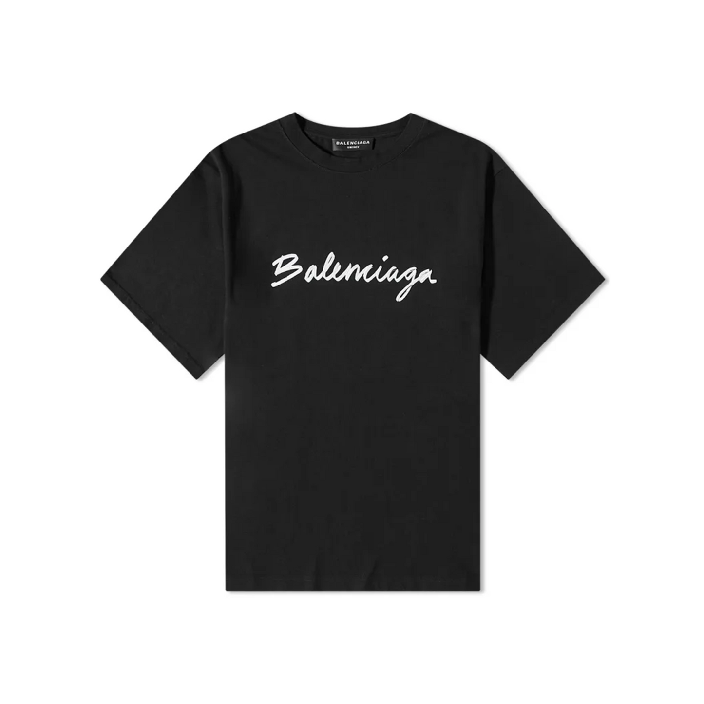 BALENCIAGA Script Logo Tee Black