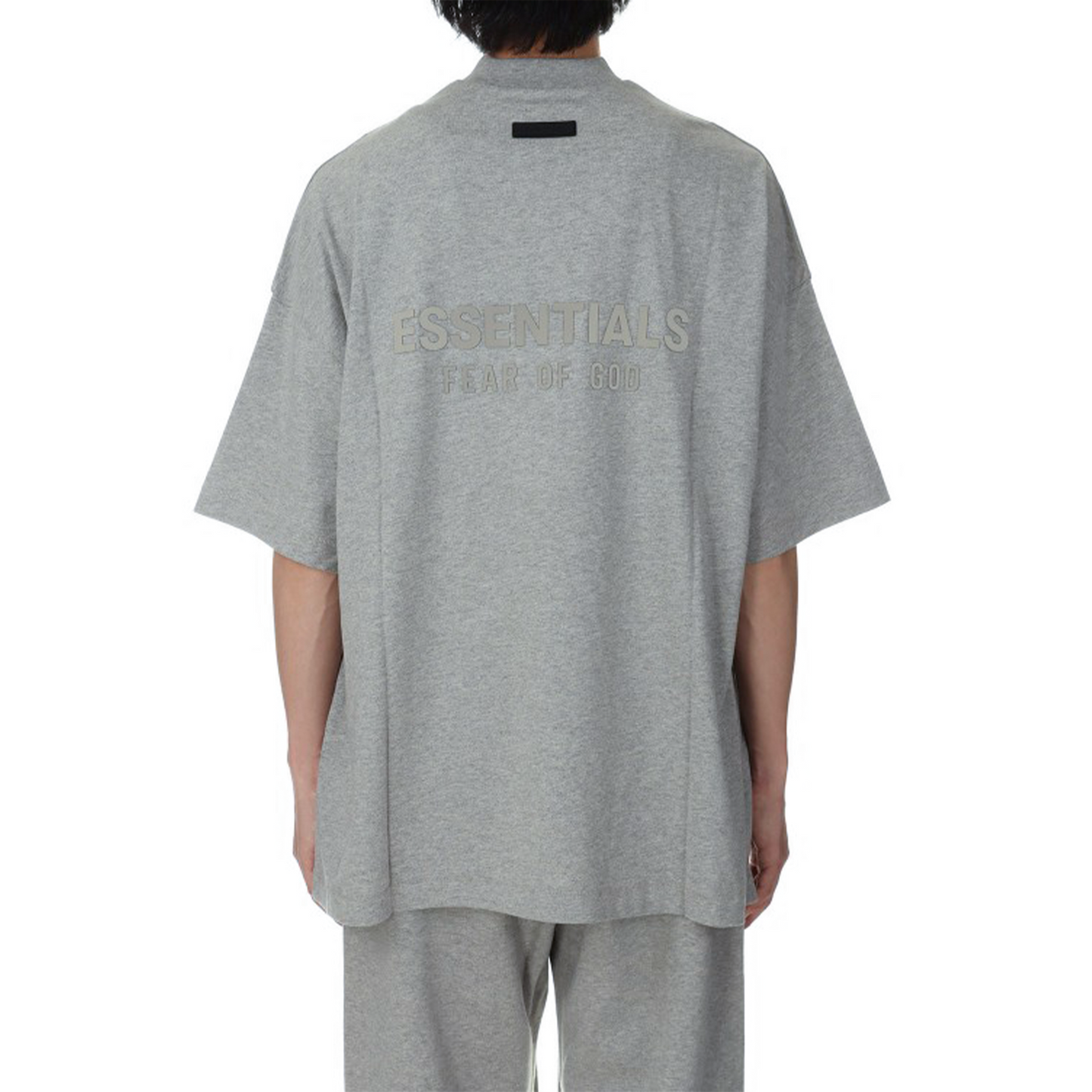 Fear of God Essentials V-Neck Tee Dark Heather Oatmeal (SS24)