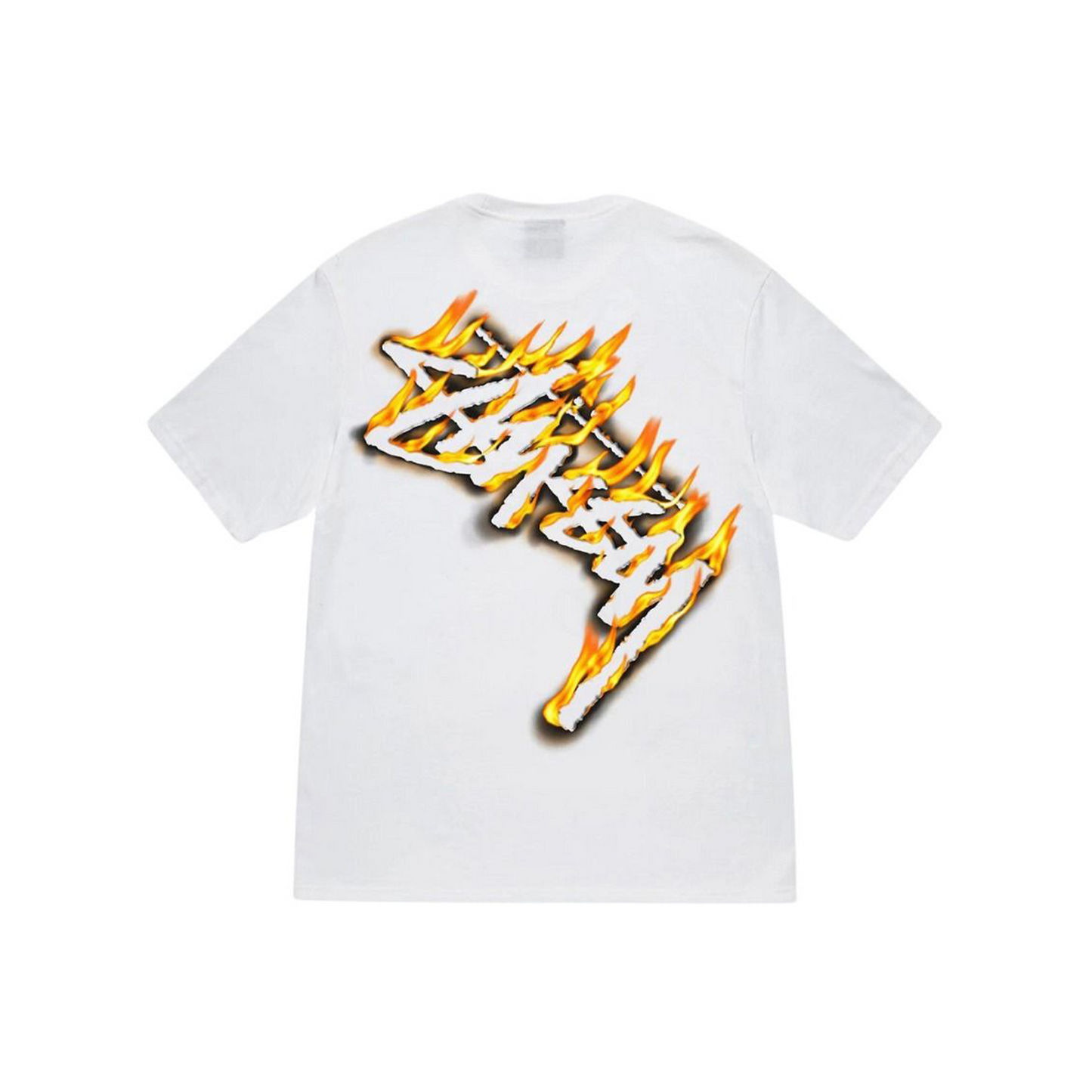Stüssy Burning Stock Tee White