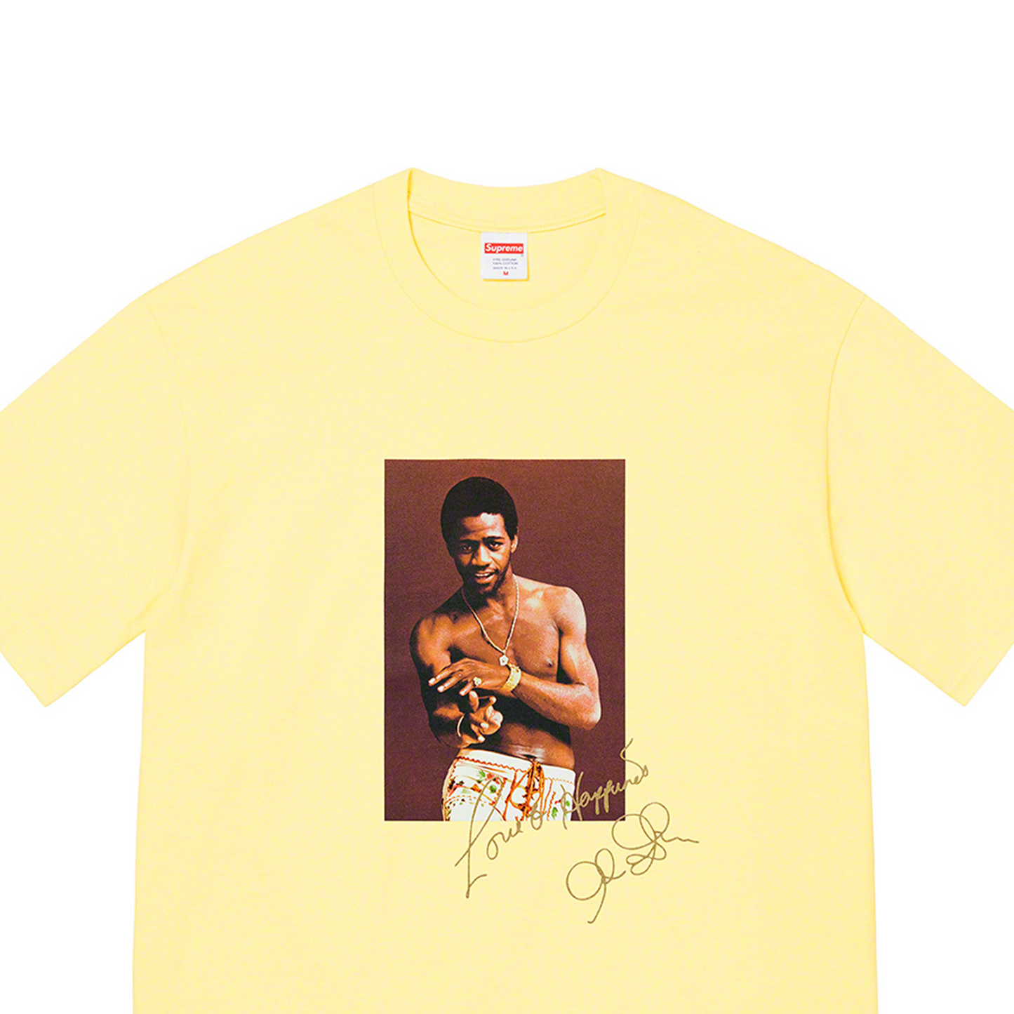 Supreme Al Green Tee Pale Yellow (SS22)