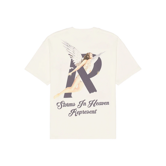 Represent Storms In Heaven Tee Flat White