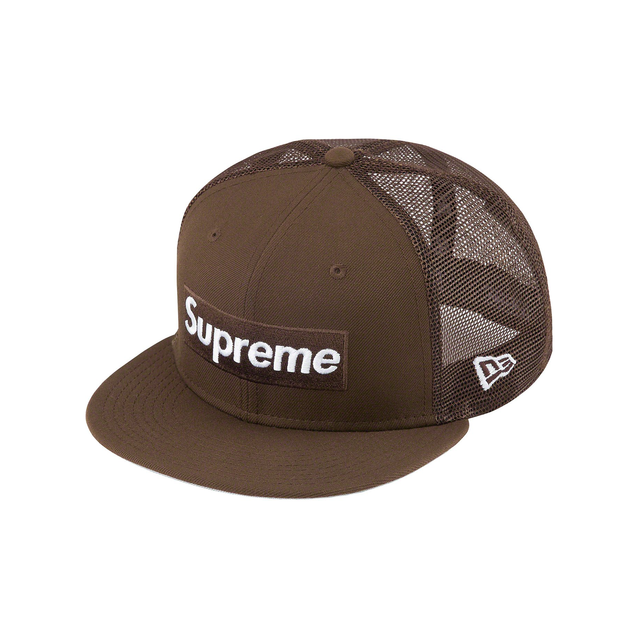 Supreme Box Logo Mesh Back New Era Cap Brown – STEALPLUG