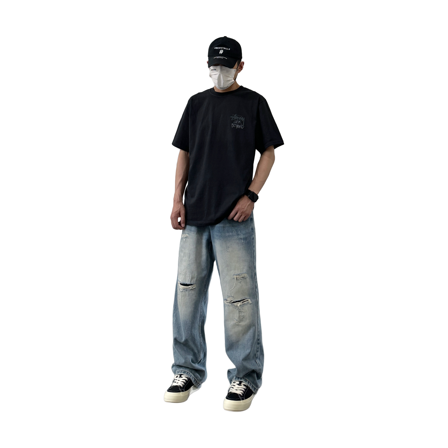 Stüssy Look Beyond Pigment Dyed Tee Black (SS25)