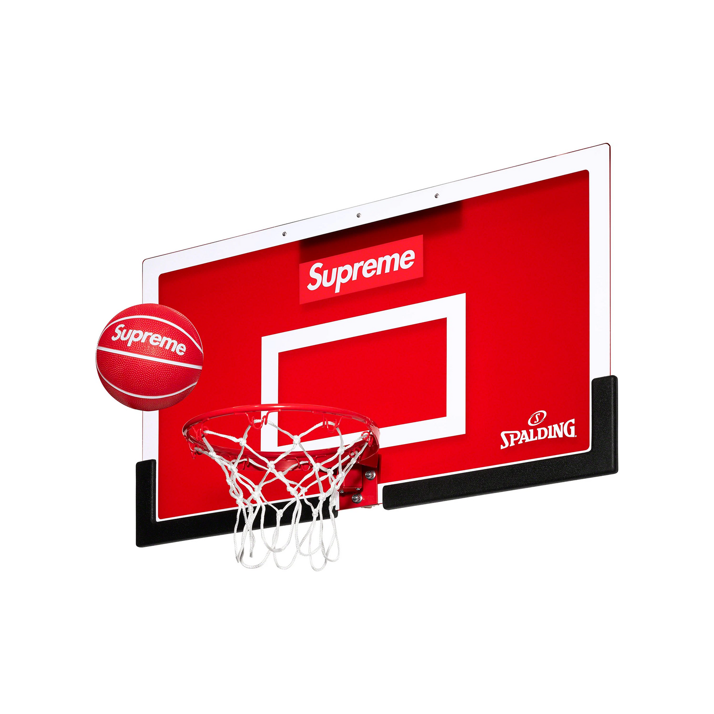 Supreme Spalding Mini Basketball Hoop Red (FW23)