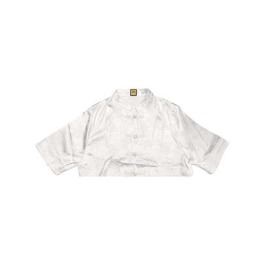 EK Collection Cheong Sam Crop Top White (SS23)