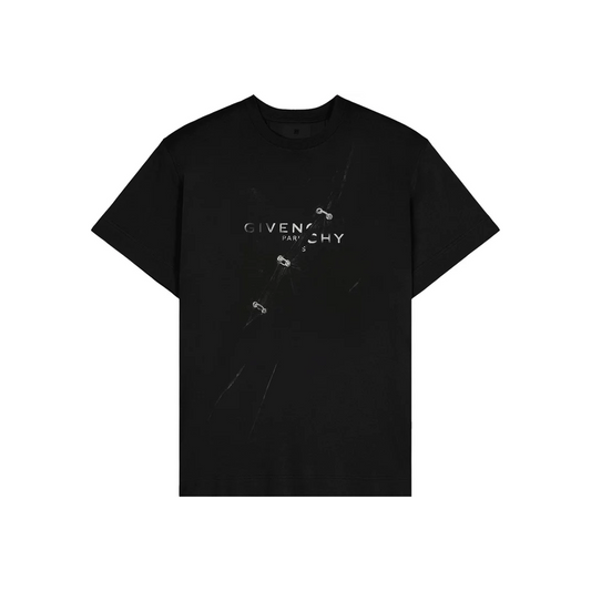 GIVENCHY Trompe L’Oeil Oversized Tee Black (Oversize Fit)