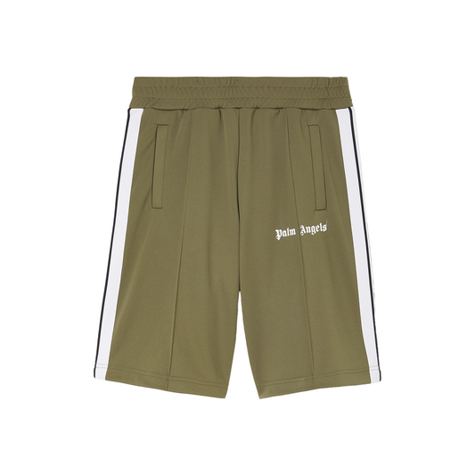 PALM ANGELS Track Shorts Military White