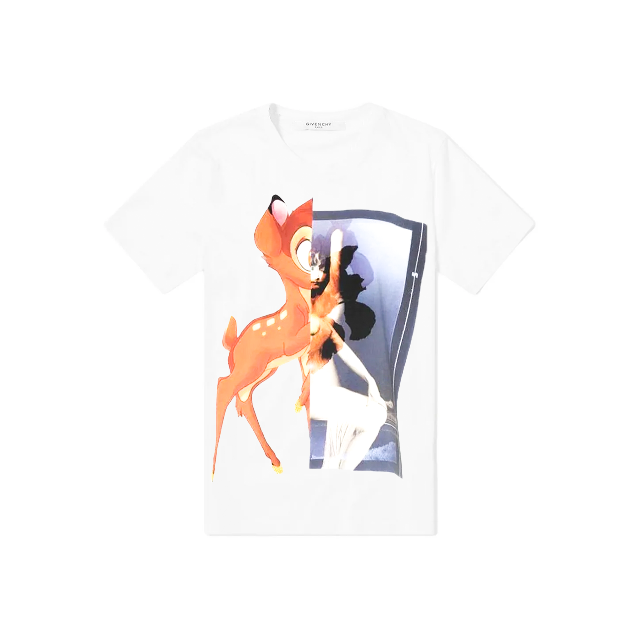 Givenchy Bambi Print Tee White Oversize Fit