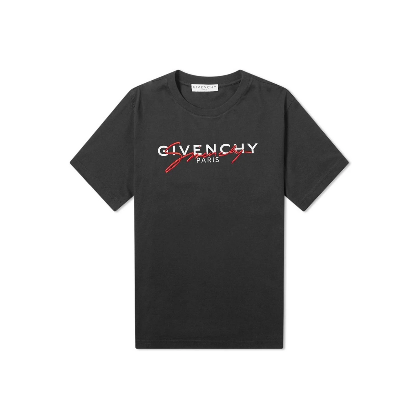 GIVENCHY Signature Logo Tee Black/Red (Regular Fit)