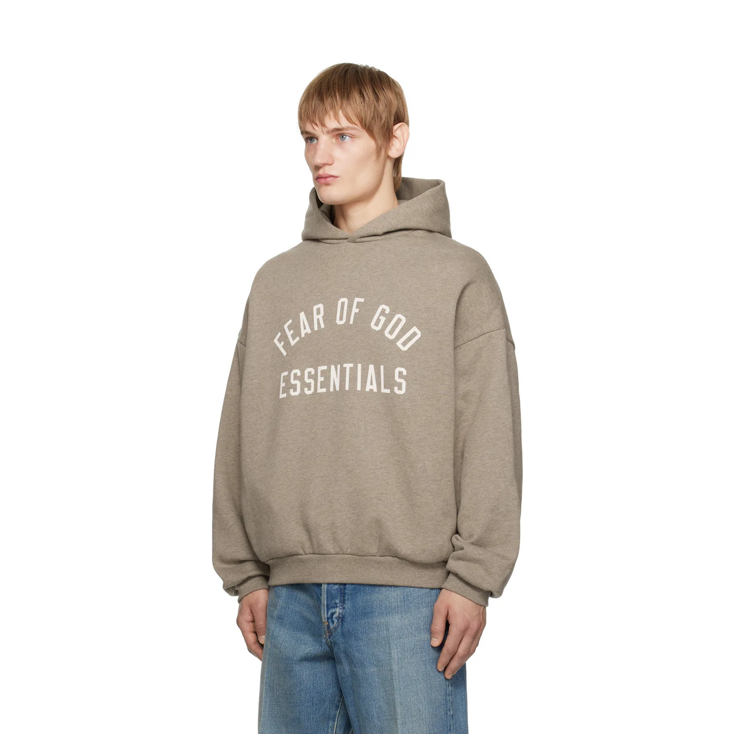 Fear of God Essentials Fleece Hoodie Heather Grey (SS25)