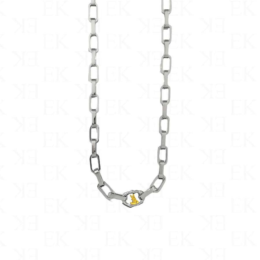 EK Collection EK Bunny Link Necklace Silver