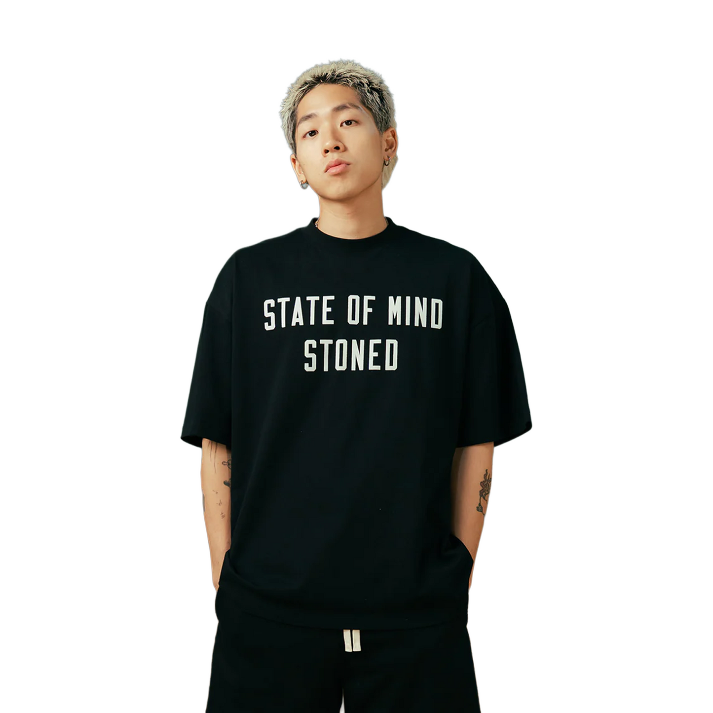 Stoned & Co ® Originals v2 : Black/White Tee (FW25)
