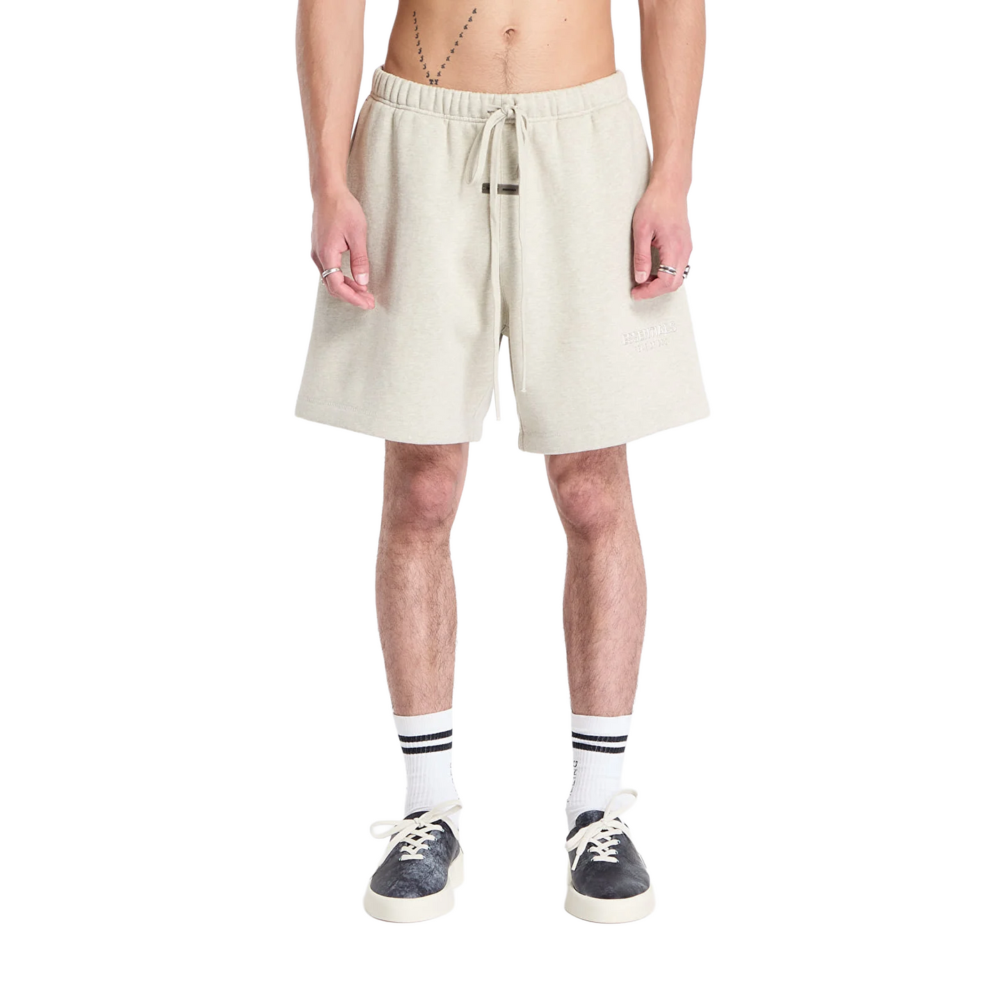 Fear of God Essentials Classic Fleece Sweatshort Heather Stone (SS25)