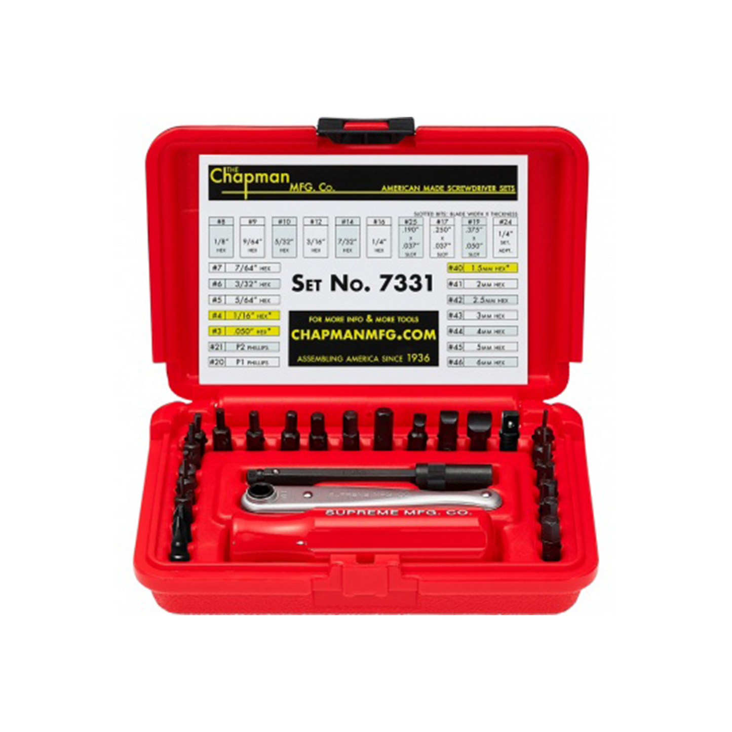 Supreme Chapman Screwdriver Set Red (FW19)