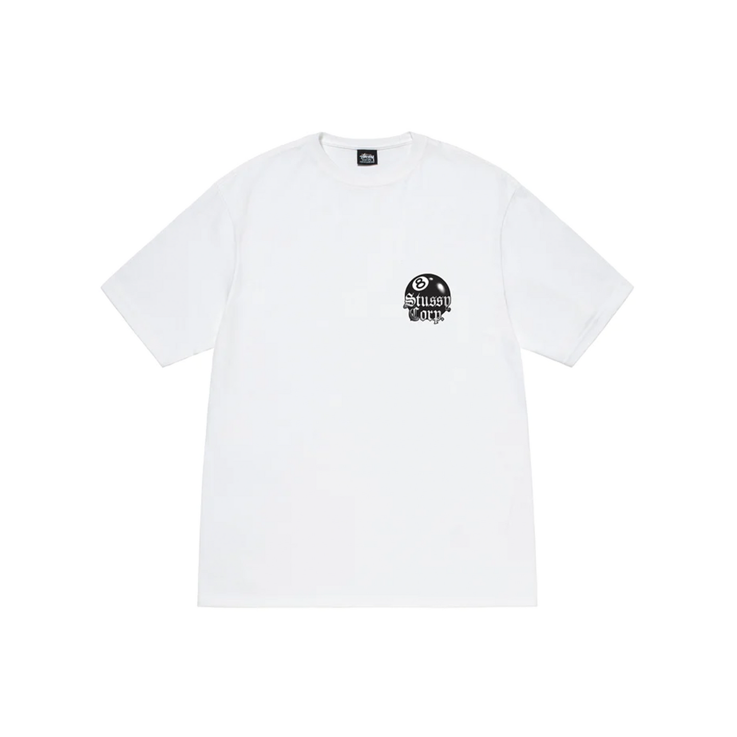 Stüssy 8 Ball Corp. Tee White