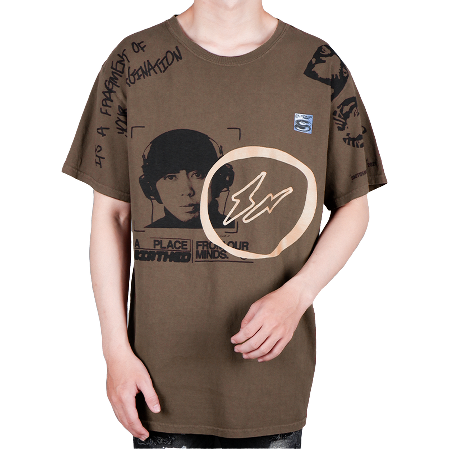 Travis Scott Cactus Jack For Fragment Hiroshi Tee Brown Pepper