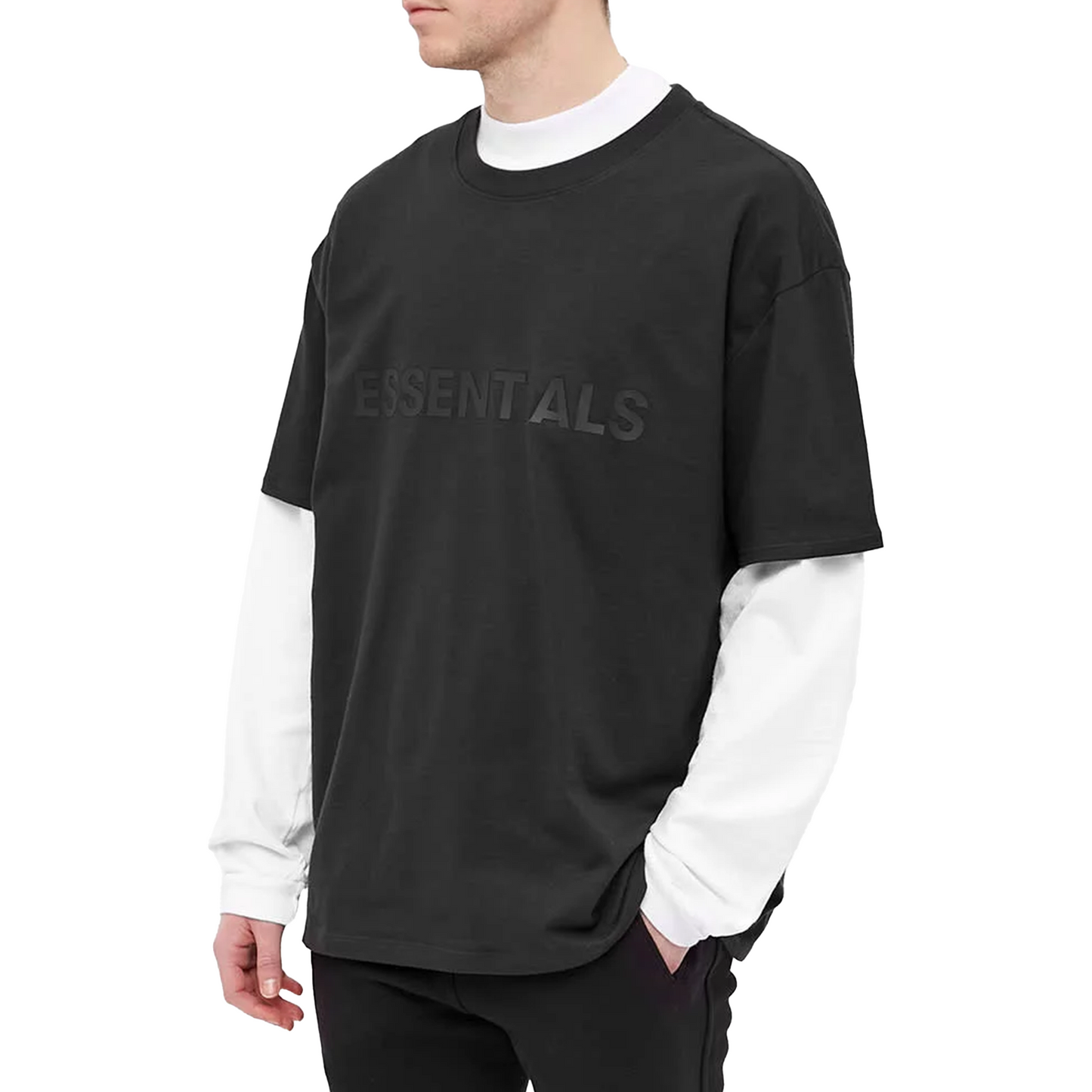 Fear of God Essentials Front Logo Tee Black (SS20)