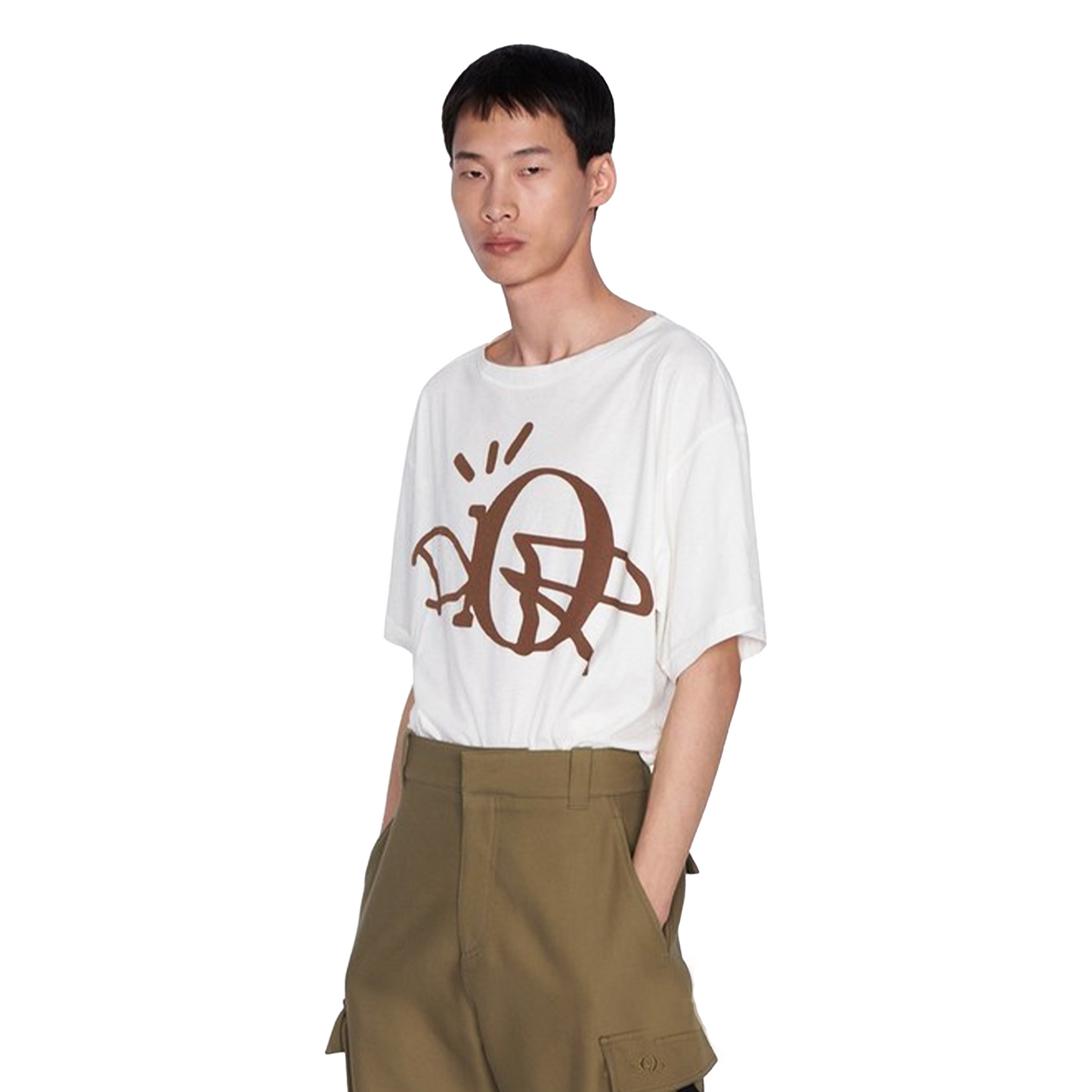 DIOR x Travis Scott Cactus Jack Oversized Tee White/Brown