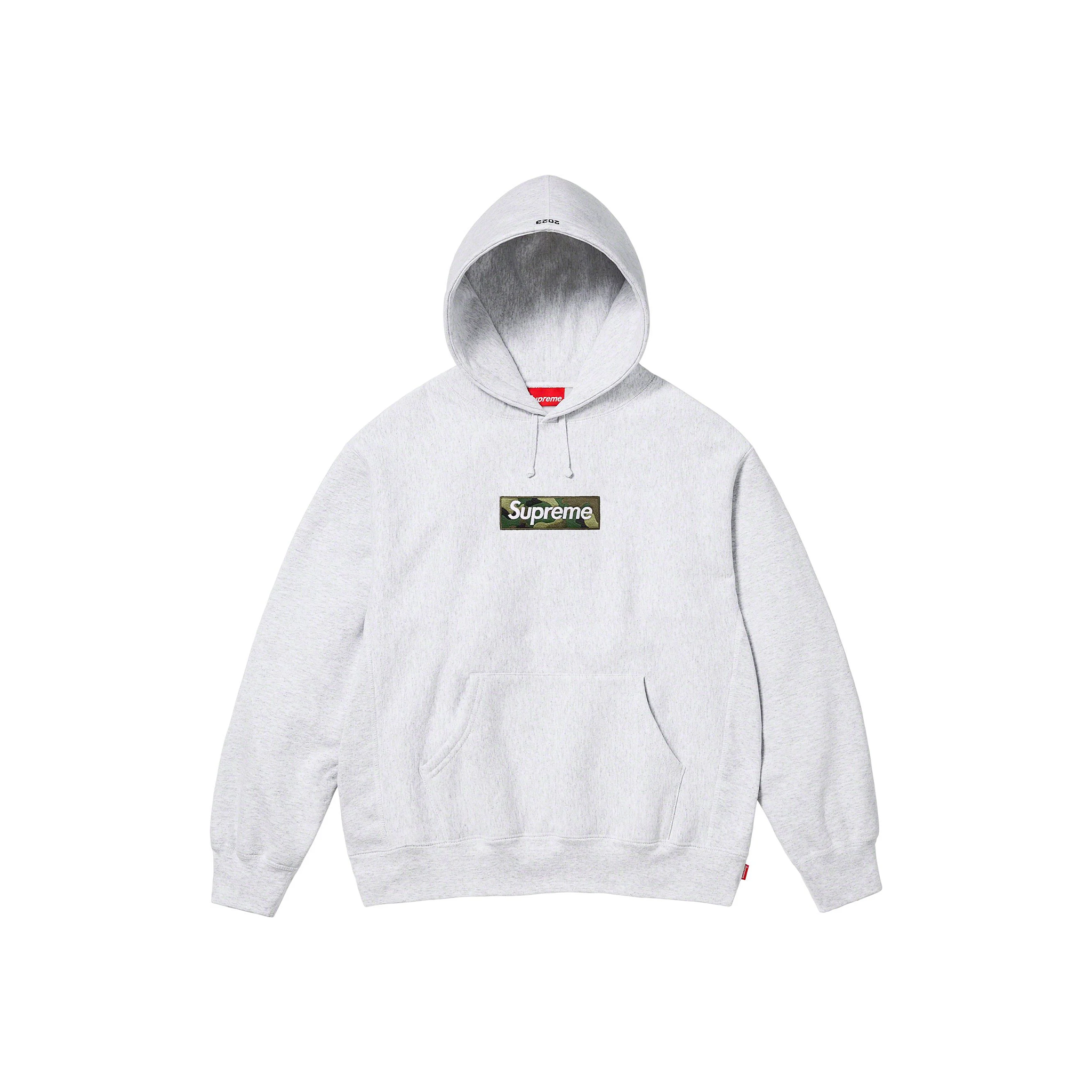 Supreme Box Logo Hoodie Ash Grey (FW23) – STEALPLUG KL Supreme Box Logo Hoodie Ash Grey (FW23) – STEALPLUG KL