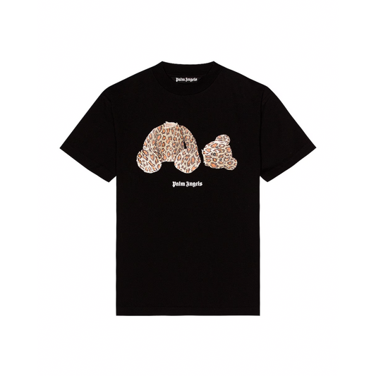 PALM ANGELS Leopard Bear Classic Tee Black/Brown (SS22)