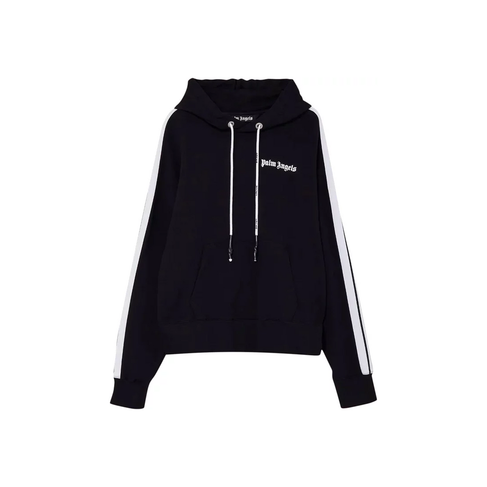 PALM ANGELS Track Stripe Hoodie Black