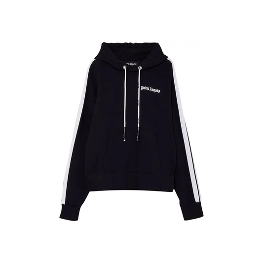 PALM ANGELS Track Stripe Hoodie Black