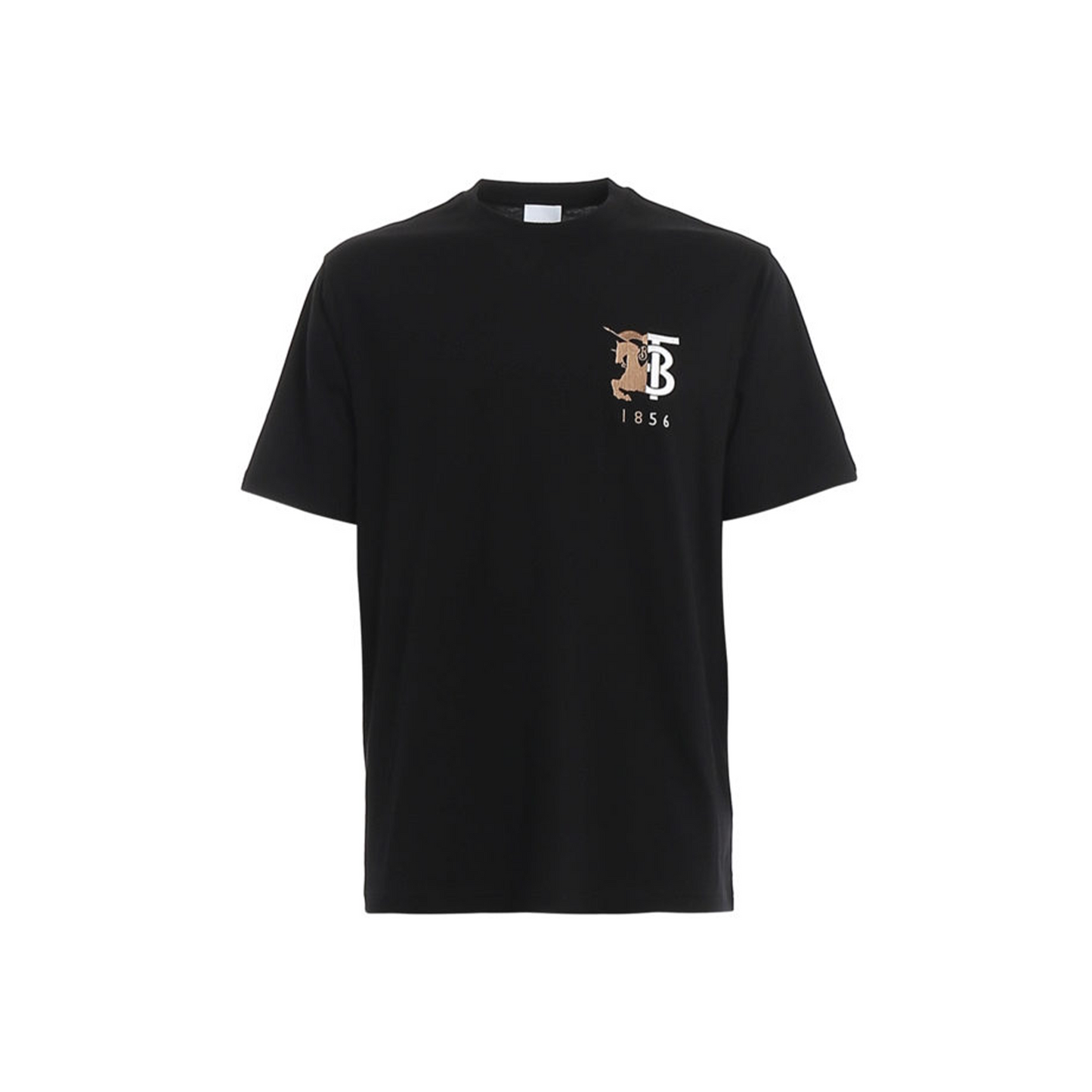 BURBERRY Hesford TB Monogram Embroidery Tee Black