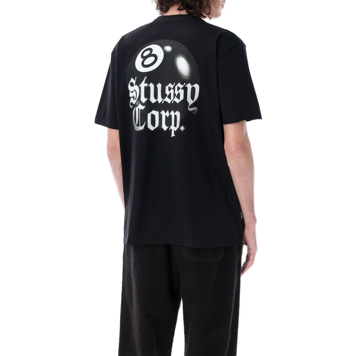 Stüssy 8 Ball Corp. Tee Black