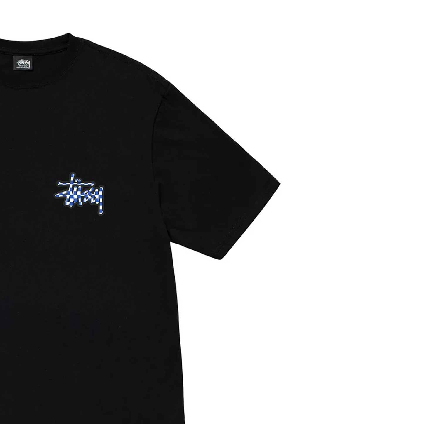 Stüssy Checker Stock Tee Black