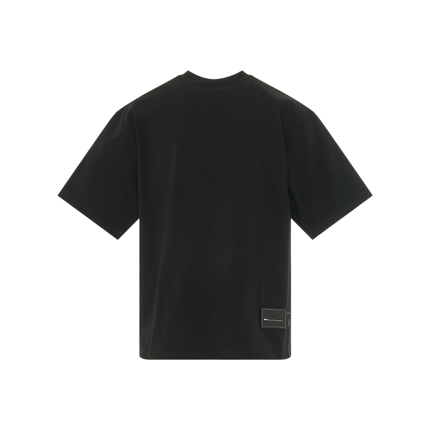 WE11DONE Oversized Logo Print Tee Black