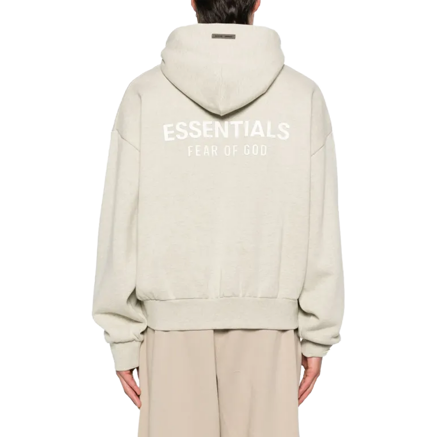 Fear of God Essentials Classic Fleece Hoodie Heather Stone (SS25)
