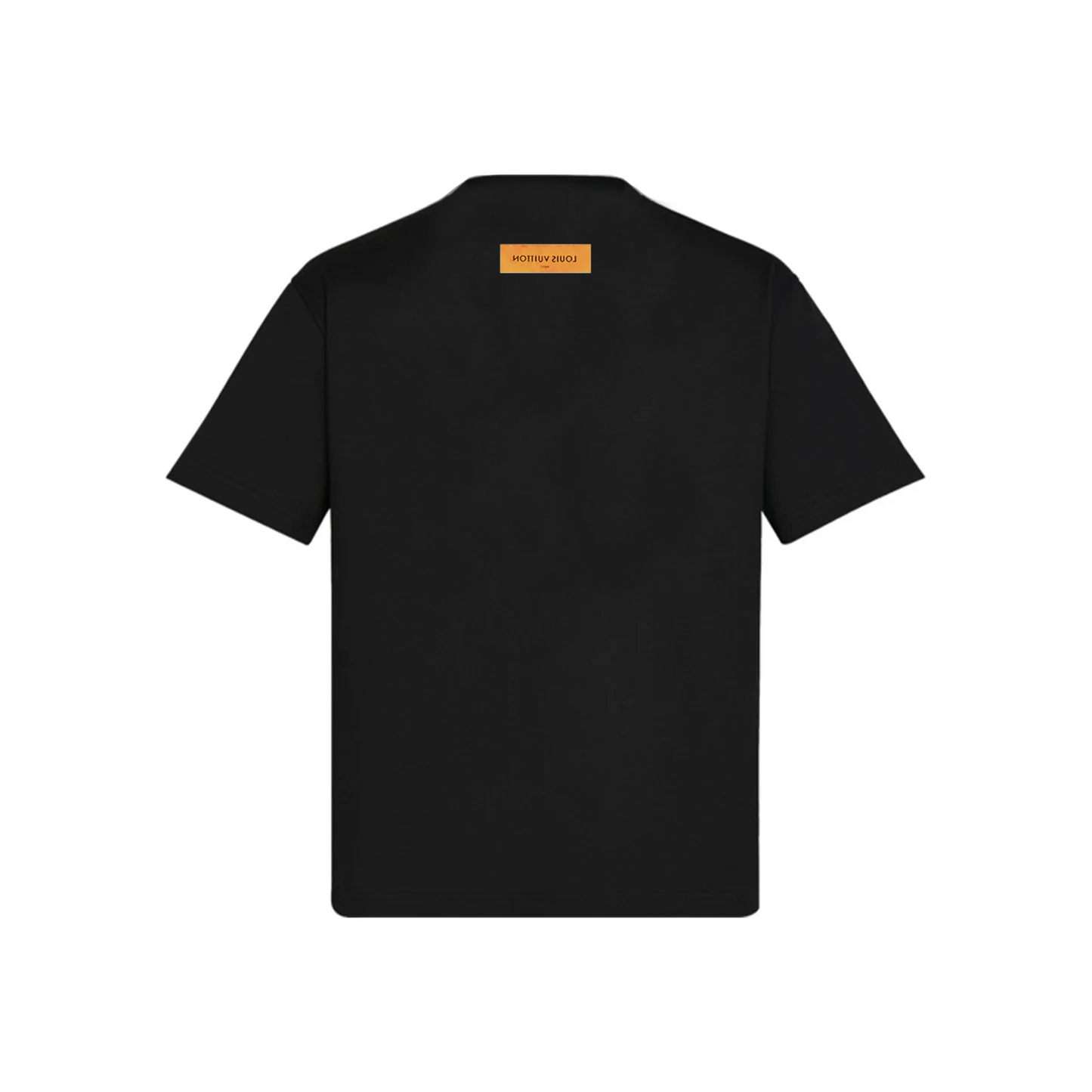 LOUIS VUITTON LV Stitch Print and Embroidered Tee Black