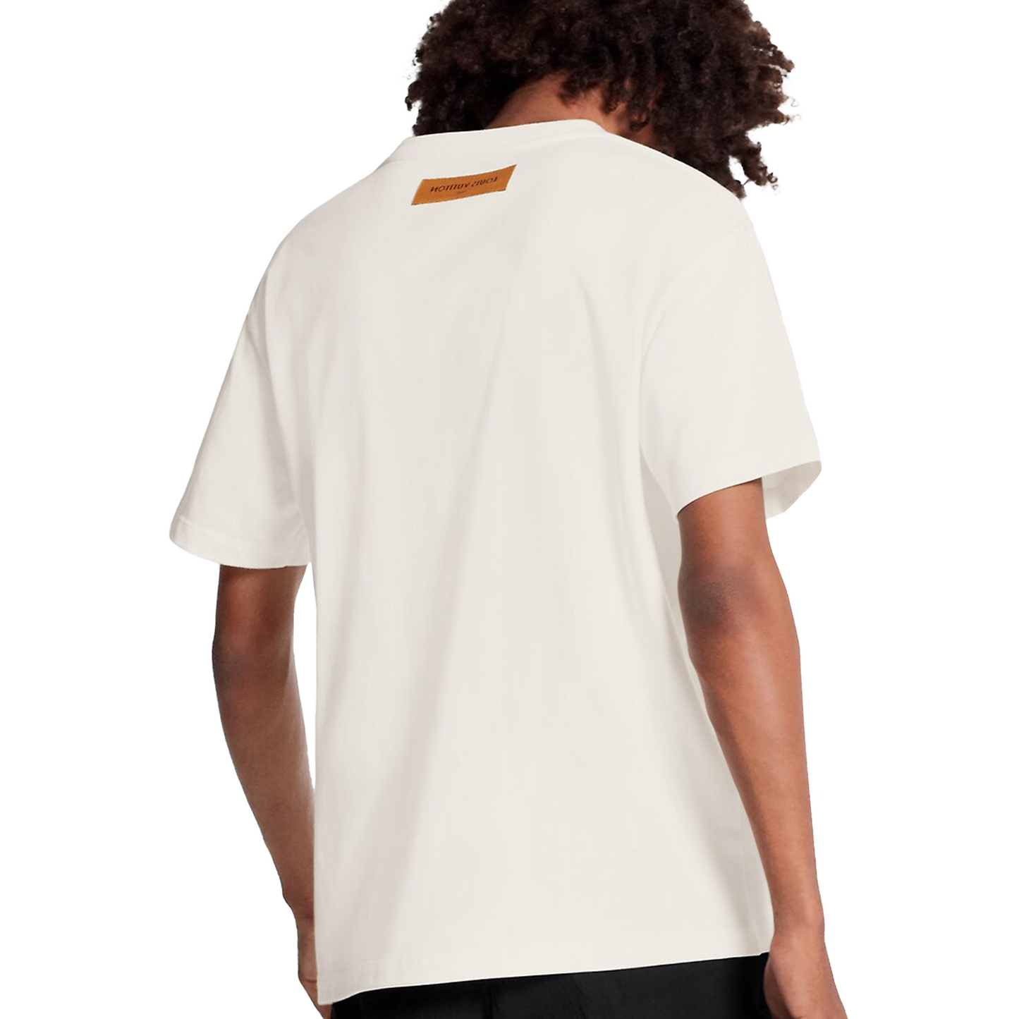 LOUIS VUITTON LV Pendant Embroidery Tee White