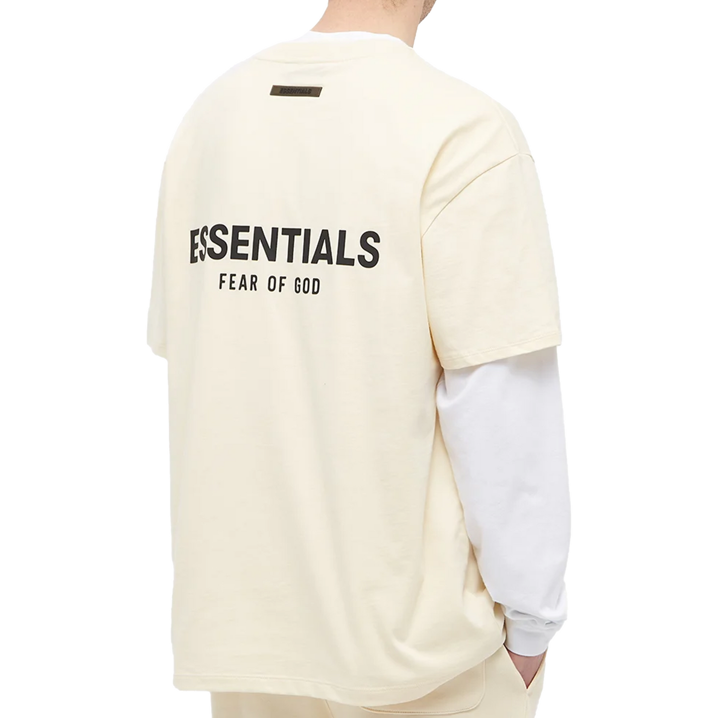 Fear of God Essentials Back Logo Tee Cream (SS21)