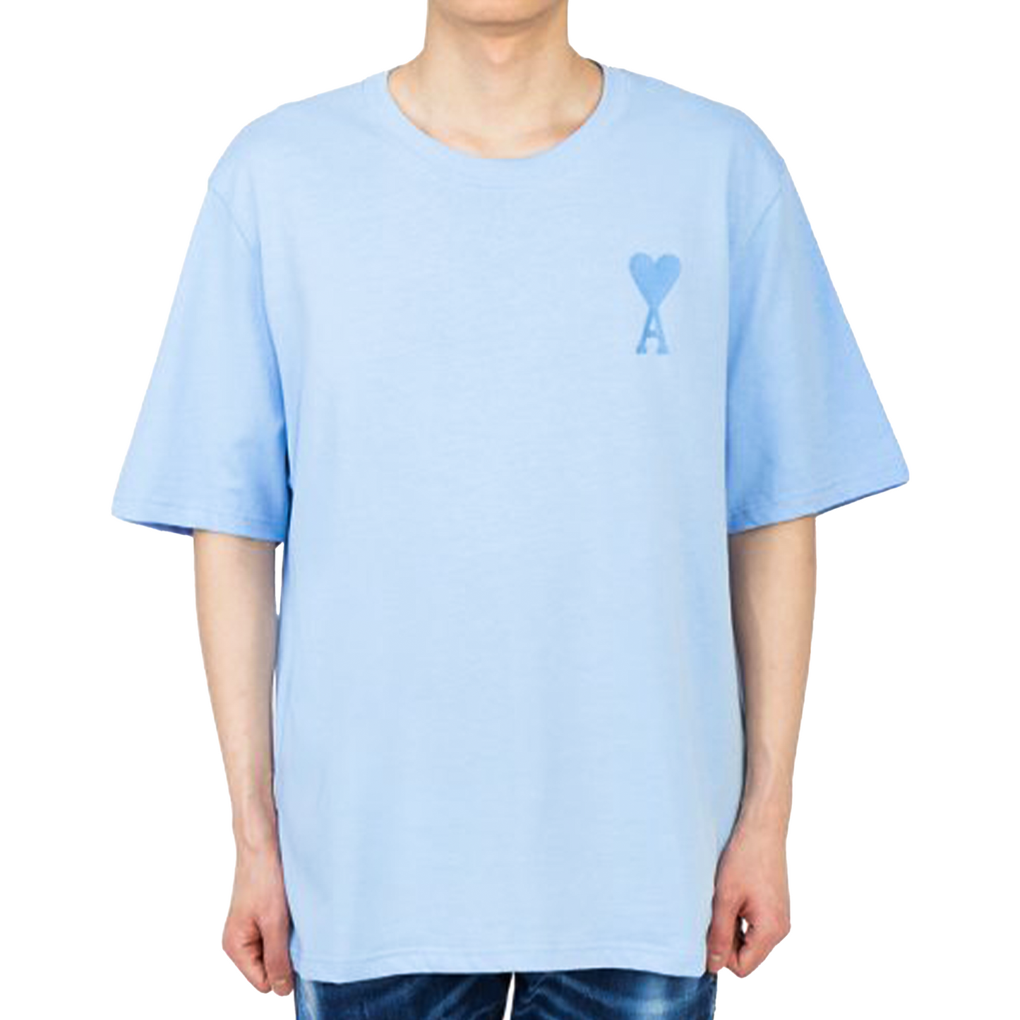 AMI PARIS Tonal De Coeur Tee Sky Blue (SS23)