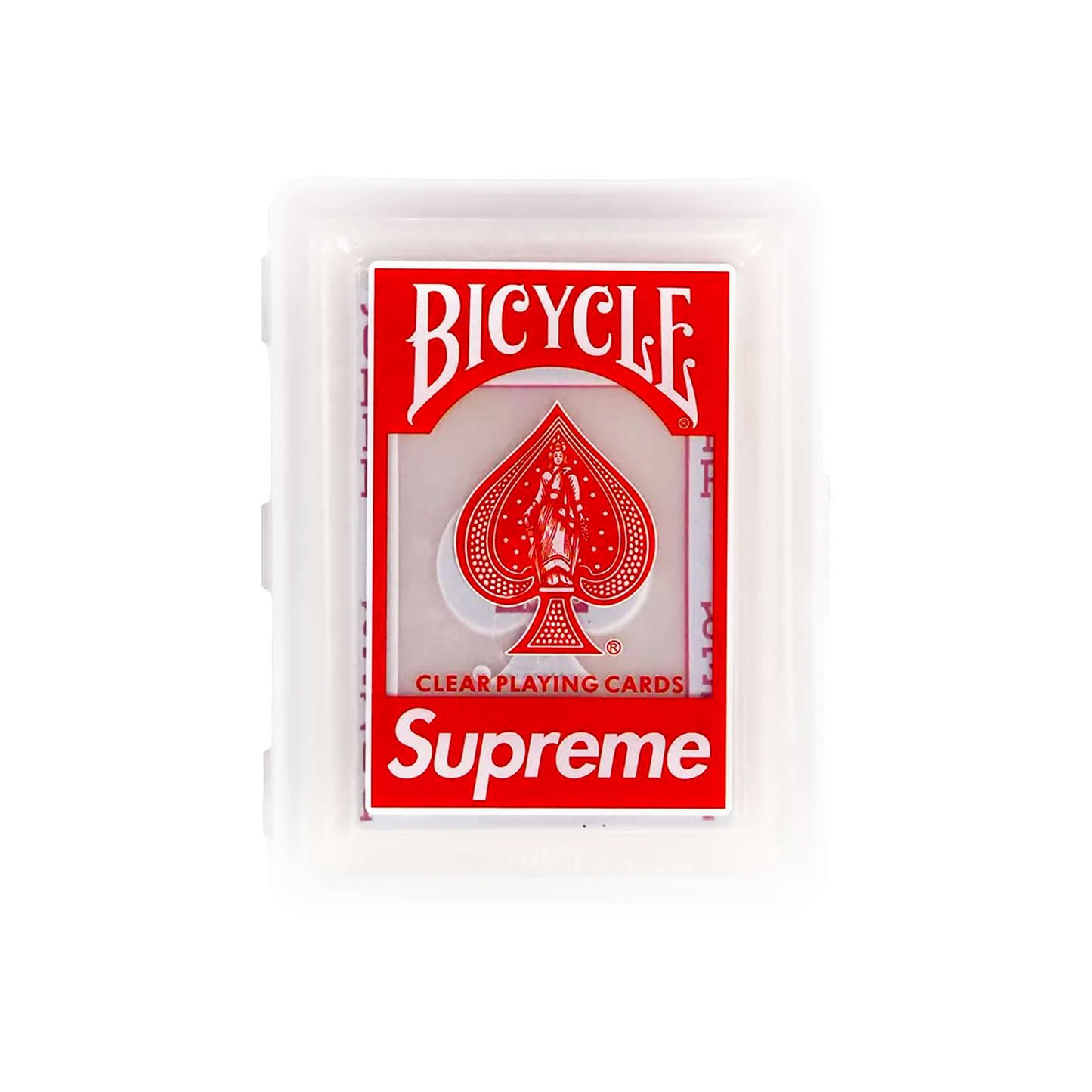 Supreme Bicycle Clear Playing Cards Red (FW20)