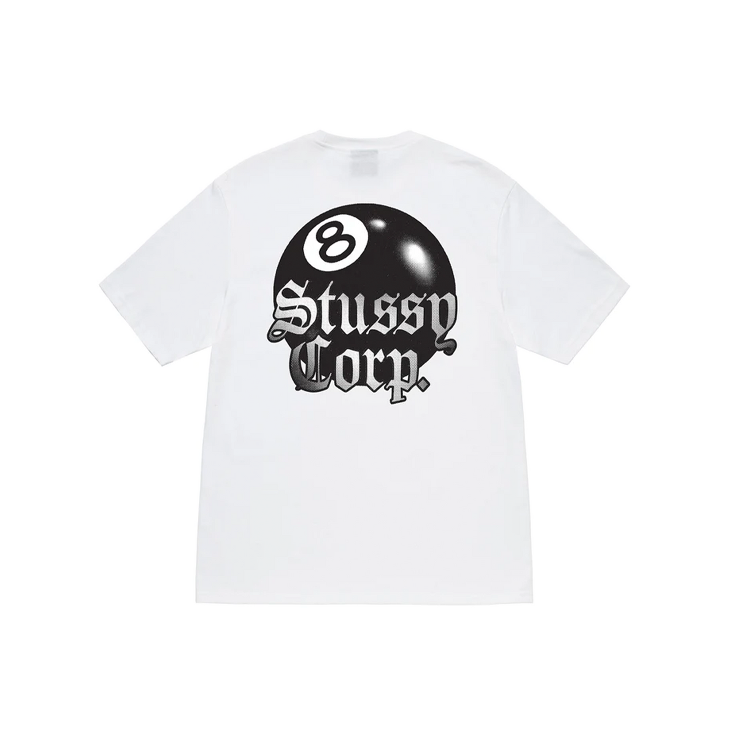 Stüssy 8 Ball Corp. Tee White