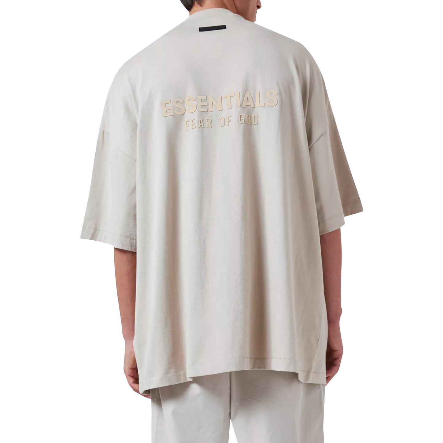 Fear of God Essentials V-Neck Tee Silver Cloud (SS24)