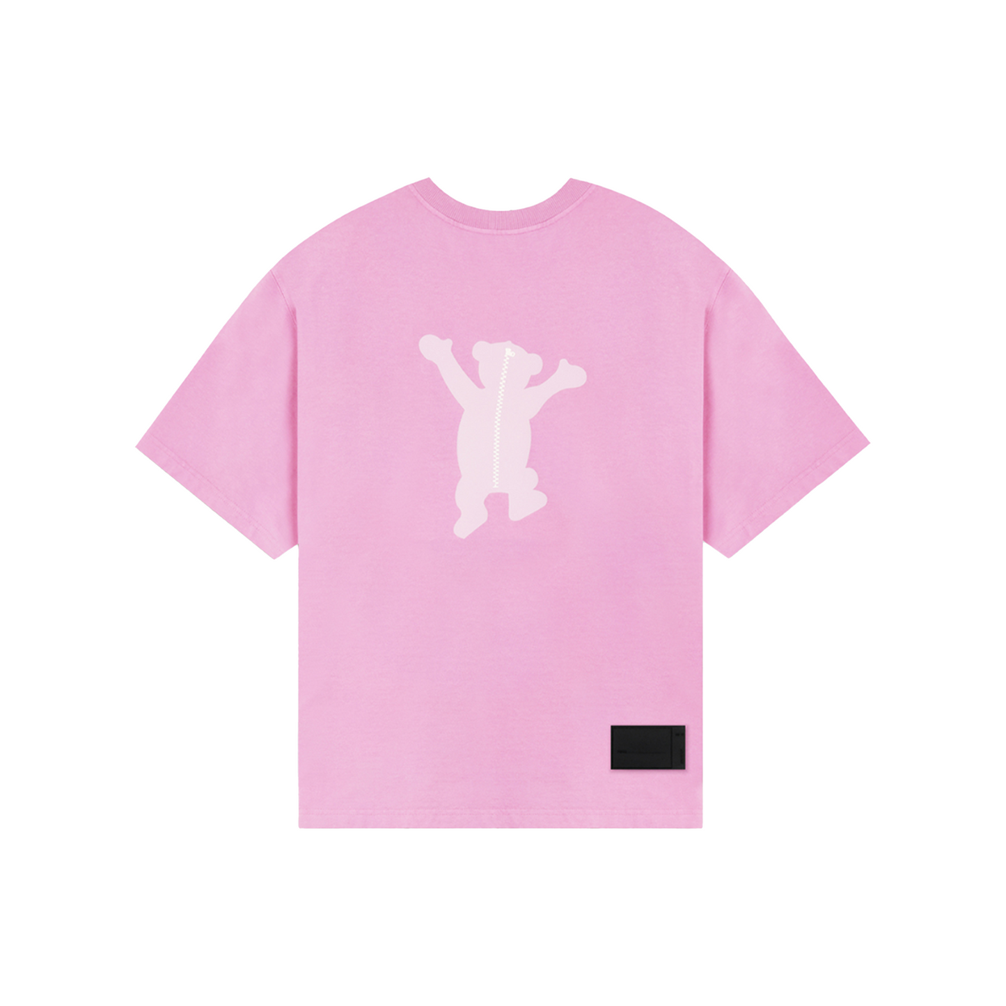 We11done Teddy Bear Print Oversize Tee Pink