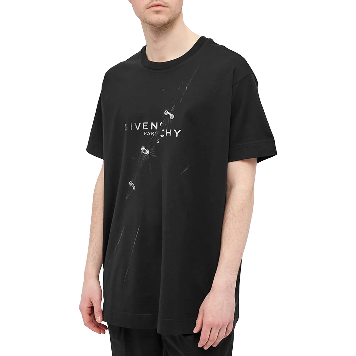 GIVENCHY Trompe L’Oeil Oversized Tee Black (Oversize Fit)