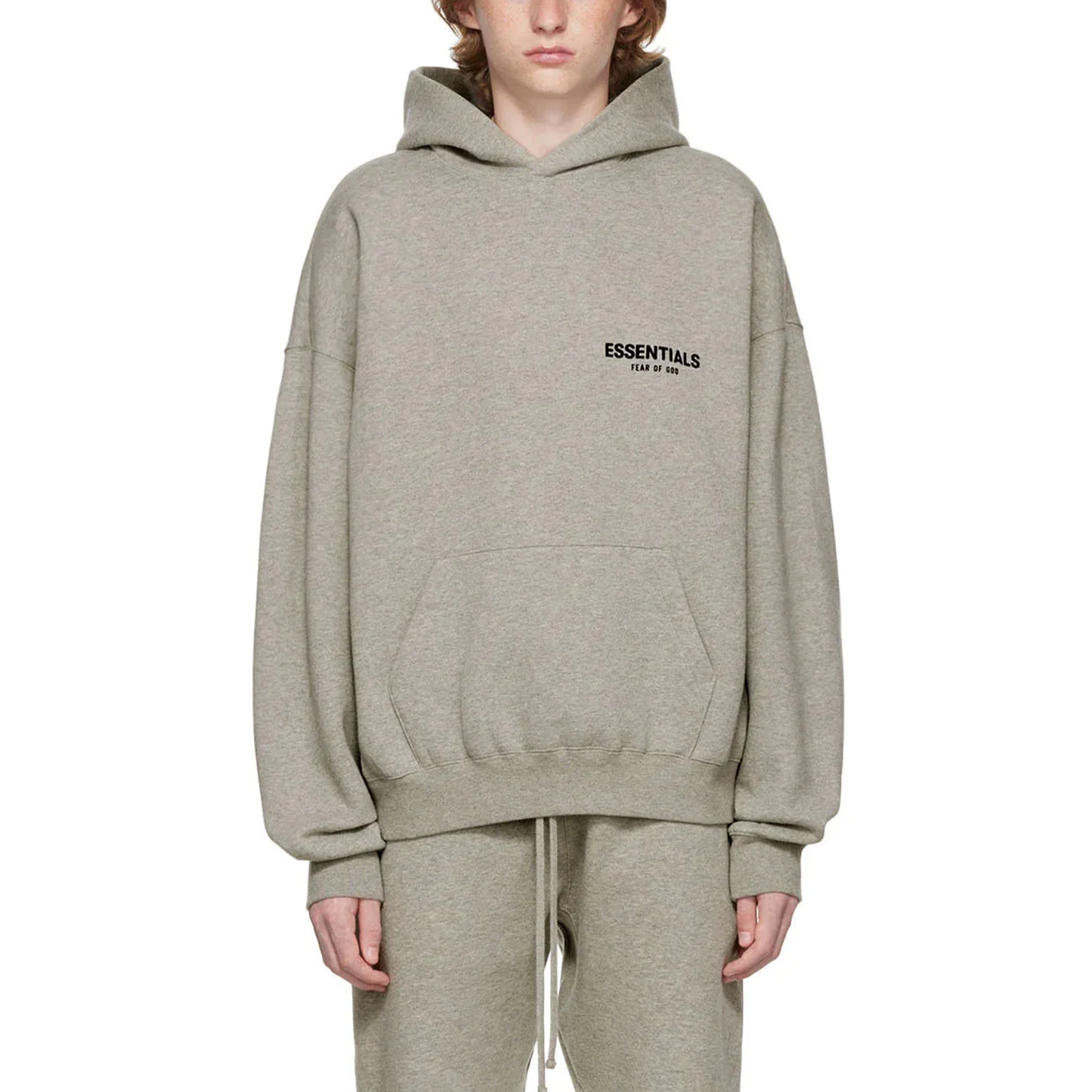 Fear of God Essentials Hoodie Dark Oatmeal (SS22)