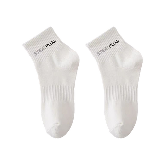 STEALPLUG Logo Socks Cream White