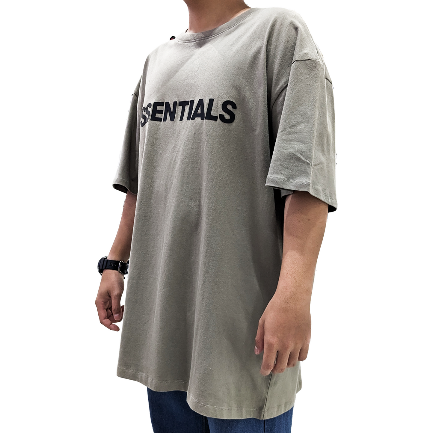 Fear of God Essentials Front Logo Tee Charcoal (SS20)