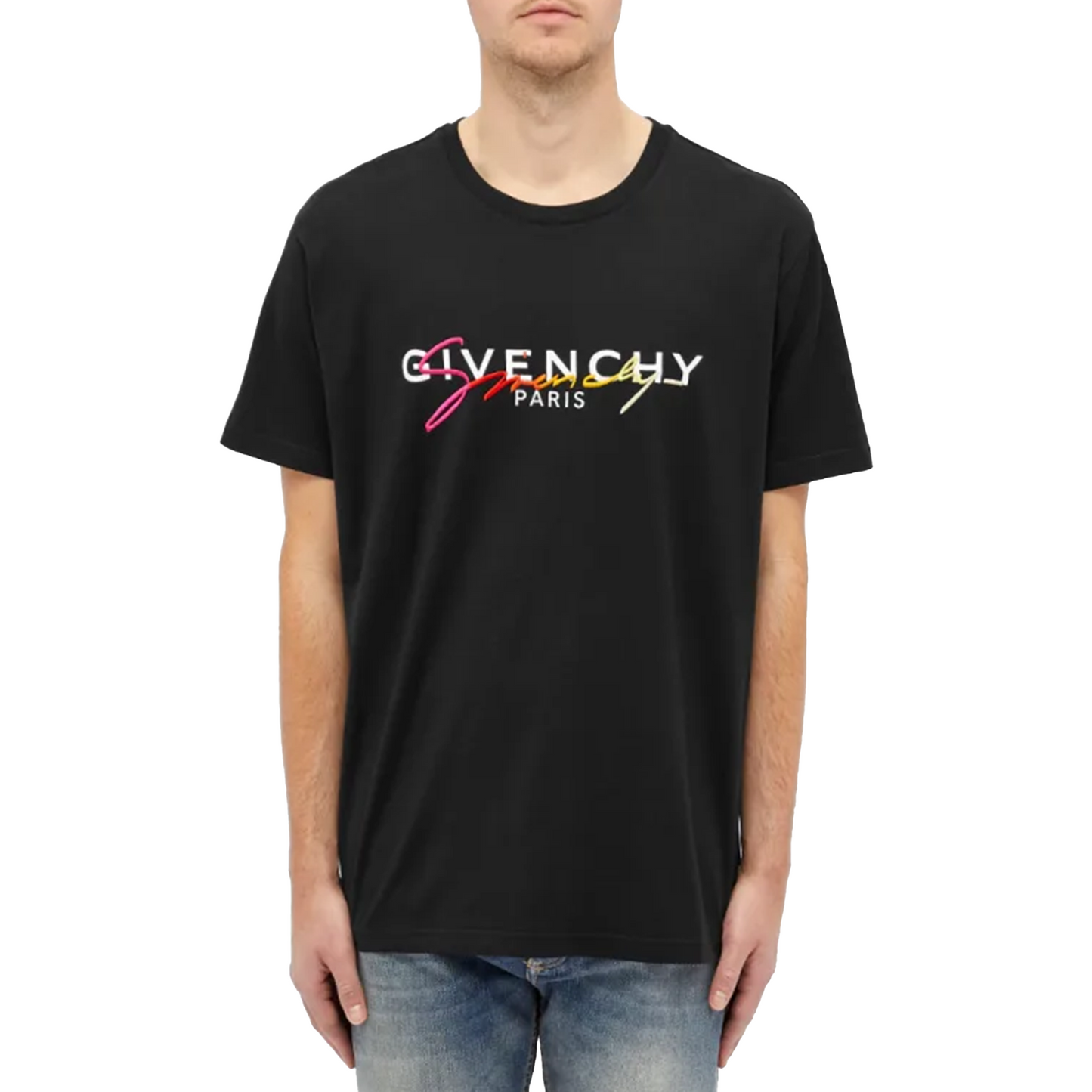 GIVENCHY Rainbow Signature Logo Tee Rainbow (Regular Fit)