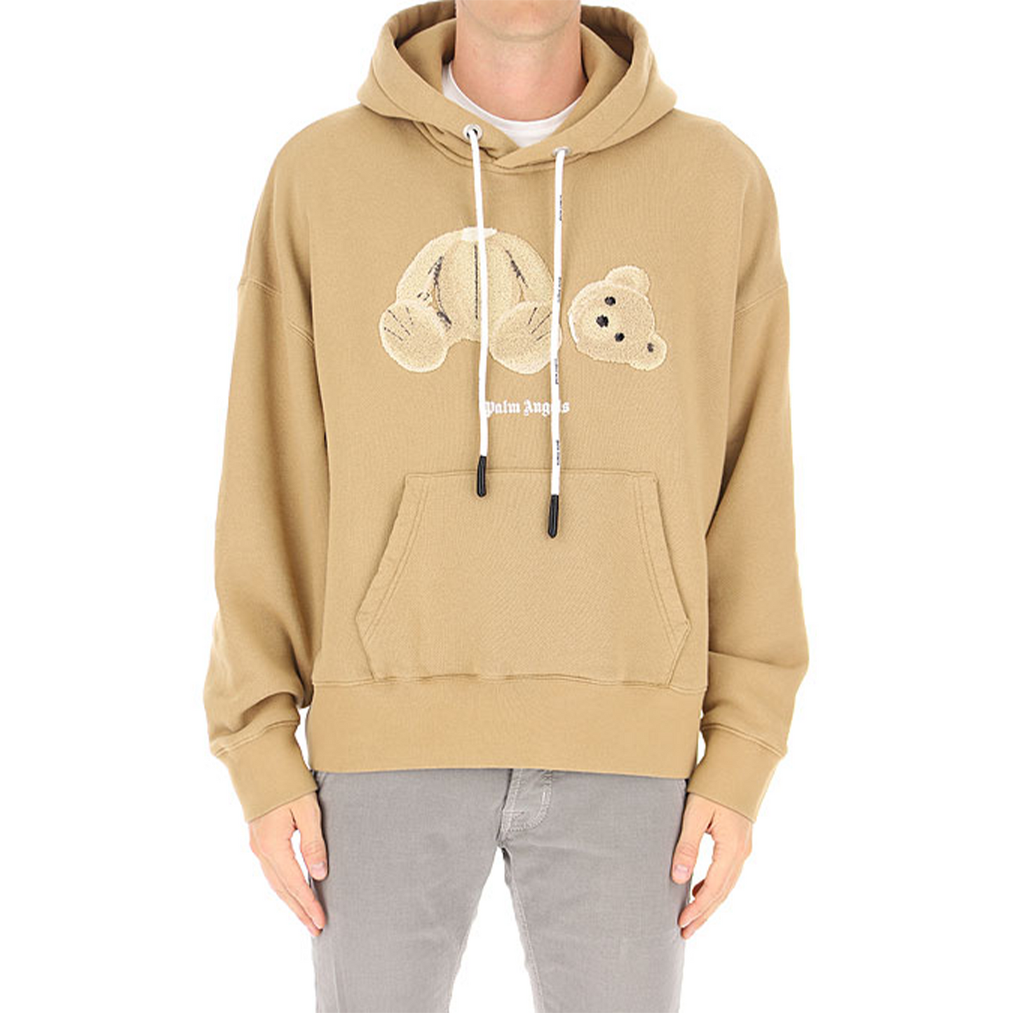 PALM ANGELS Kill The Bear Hoodie Beige