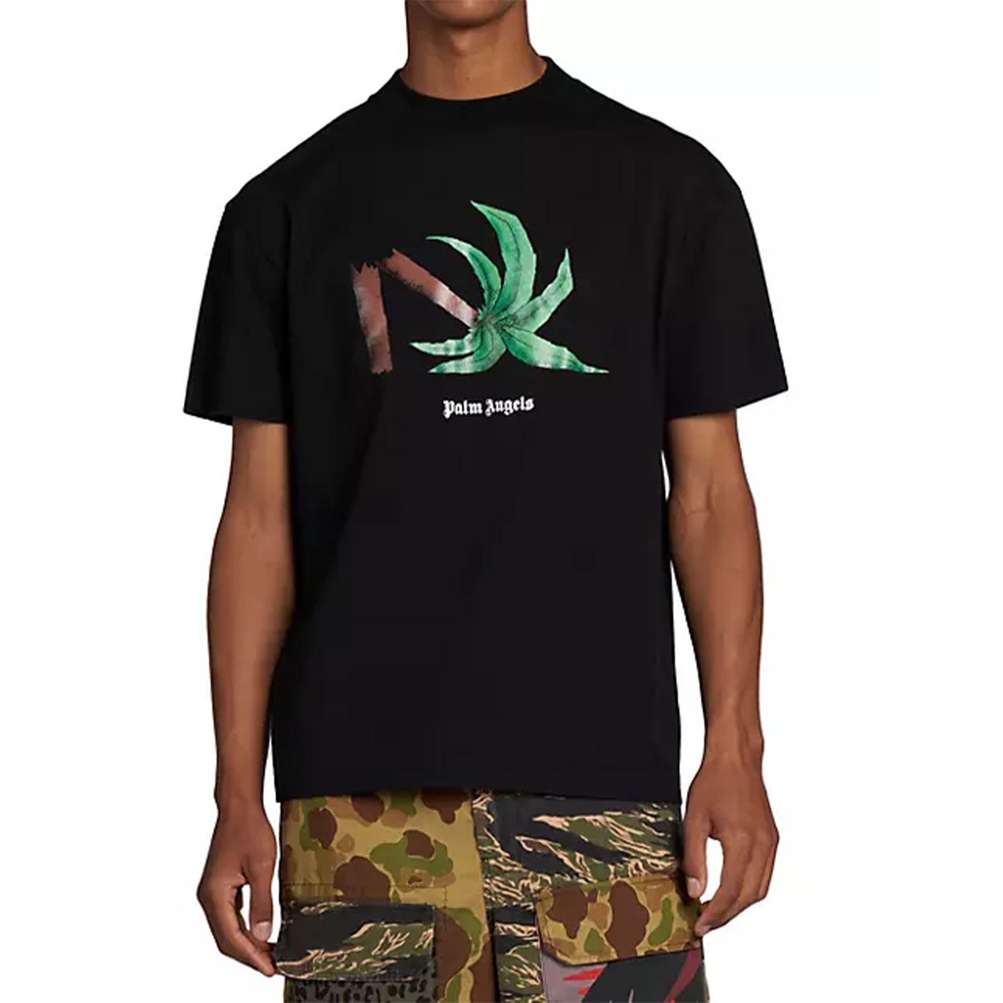 PALM ANGELS Broken Palm Classic Tee Black