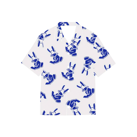 EK Collection Bunny Signature Shirt Blue